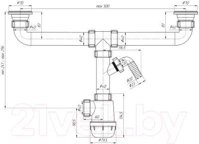Сифон Ани Пласт А3500