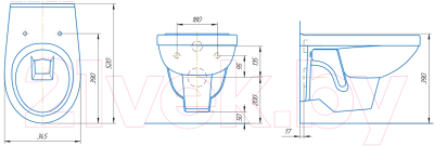 Унитаз подвесной Rosa Рио