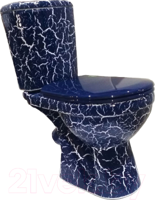 Унитаз напольный Rosa Комфорт Кракелюр - фото