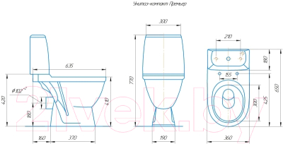 Унитаз напольный Rosa Премьер-люкс