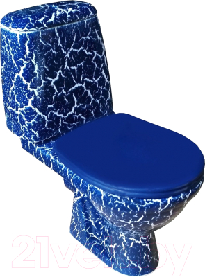 Унитаз напольный Rosa Премьер Кракелюр - фото