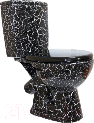 Унитаз напольный Rosa Уют Кракелюр - фото