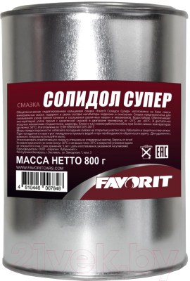 Смазка техническая Favorit Солидол Супер / 53214 - фото