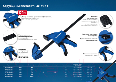 Струбцина Зубр ППС-150/85 / 32241-15