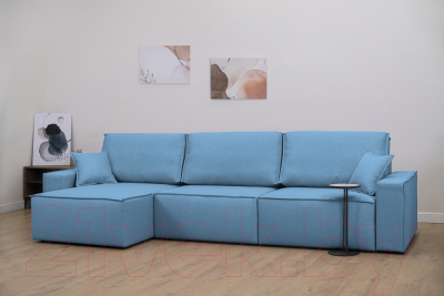 Диван угловой Mio Tesoro Бриз левый (Preston 750)