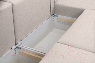 Диван угловой Mio Tesoro Бриз левый (Preston 130)