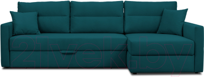 Диван угловой Mio Tesoro Лира правый (Velutto 20)