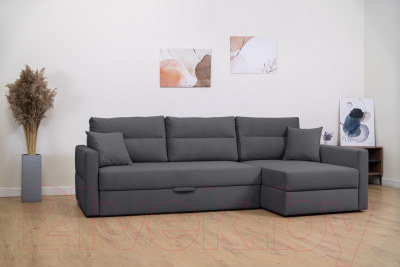 Диван угловой Mio Tesoro Лира правый (Velutto 32)