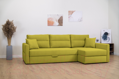 Диван угловой Mio Tesoro Лира правый (Velutto 28)