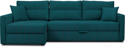 Диван угловой Mio Tesoro Лира левый (Velutto 20)