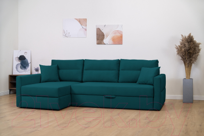 Диван угловой Mio Tesoro Лира левый (Velutto 20)