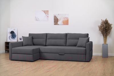 Диван угловой Mio Tesoro Лира левый (Velutto 32)