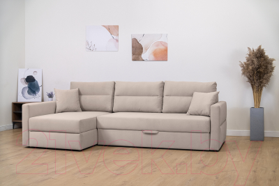 Диван угловой Mio Tesoro Лира левый (Velutto 04)