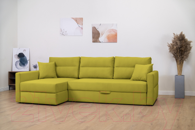 Диван угловой Mio Tesoro Лира левый (Velutto 28)