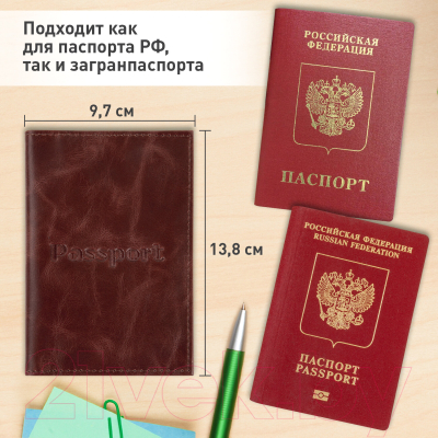 Обложка на паспорт Brauberg Passport / 238197