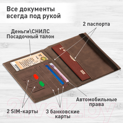 Обложка на паспорт Brauberg Passport / 238204