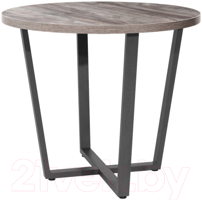 Обеденный стол Millwood Лофт Орлеан Л D90x75 (сосна пасадена/графит) - фото