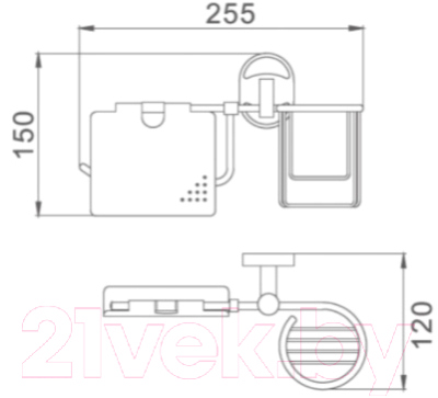 Держатель для туалетной бумаги РМС A4020