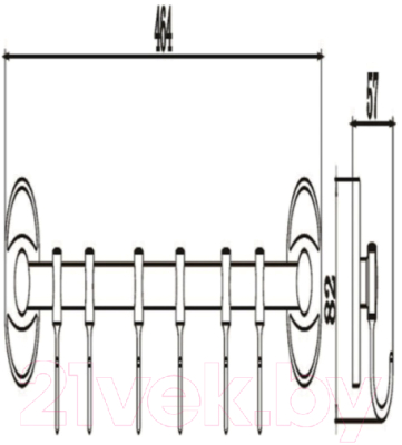 Вешалка для ванной РМС A5026