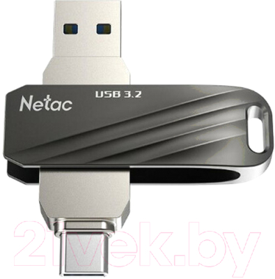 Usb flash накопитель Netac 64GB USB 3.2 Gen1 (NT03US11C-064G-32BK) - фото