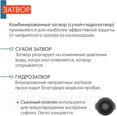 Трап для душа Axus Universal tdu600