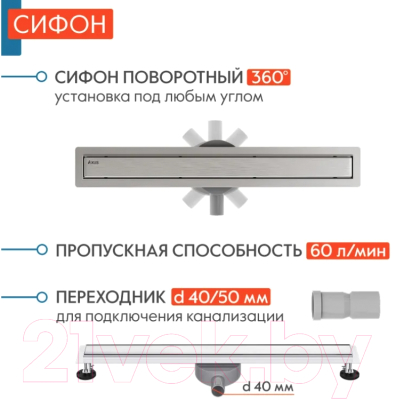 Трап для душа Axus Universal tdu700
