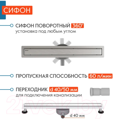 Трап для душа Axus Universal tdu900