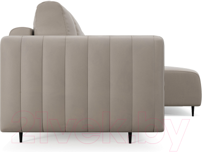 Диван угловой Mebel-Ars Маркфул/Флорент (бархат бежевый Star Velvet 6 Biege)