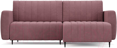 Диван угловой Mebel-Ars Маркфул/Флорент (велюр пудра НВ-178 18)