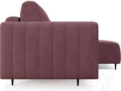 Диван угловой Mebel-Ars Маркфул/Флорент (велюр пудра НВ-178 18)