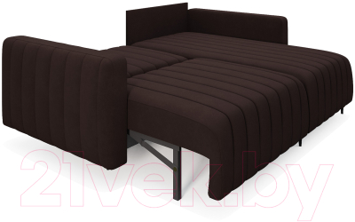 Диван угловой Mebel-Ars Маркфул/Флорент (велюр шоколад НВ-178 16)