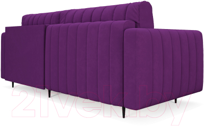 Диван угловой Mebel-Ars Маркфул/Флорент (фиолетовый)