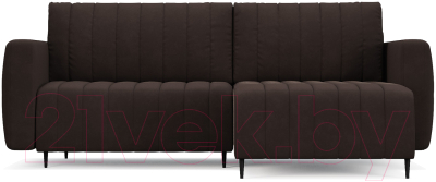 Диван угловой Mebel-Ars Маркфул/Флорент (кордрой коричневый)