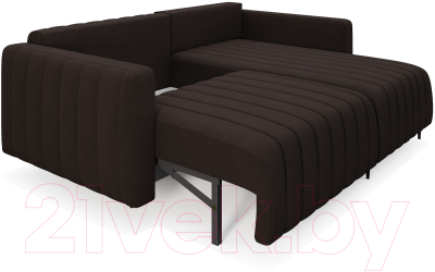 Диван угловой Mebel-Ars Маркфул/Флорент (кордрой коричневый)