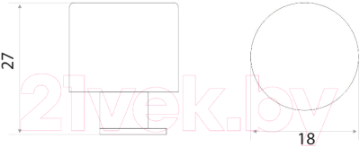 Комплект для крепления зеркал Trodos 3082 D18