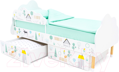 Кровать-тахта детская Бельмарко Stumpa Облако Ферма / 10097