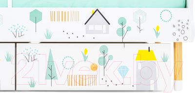 Кровать-тахта детская Бельмарко Stumpa Облако Ферма / 10097