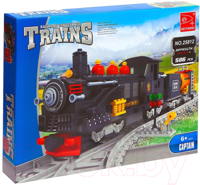 Конструктор Keyixing Классический паровоз / 1552120 - фото