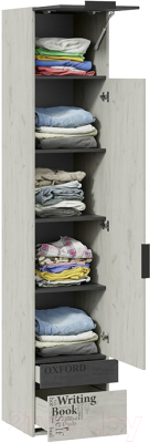 Шкаф ТриЯ Оксфорд-2 ТД-399.07.21 (матера/дуб крафт белый с рисунком)