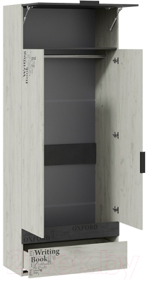 Шкаф ТриЯ Оксфорд-2 ТД-399.07.22 (матера/дуб крафт белый с рисунком)