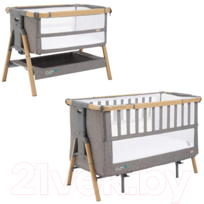 Детская кровать-трансформер Tutti Bambini CoZee XL 60x120 (Oak/Charcoal)