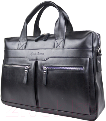 Сумка для ноутбука Carlo Gattini Premium Lugano / 1007-51 (черный) - фото