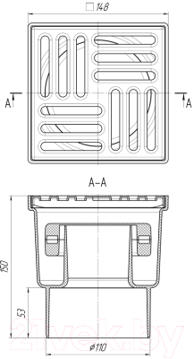 Трап для душа Ани Пласт TQ1212