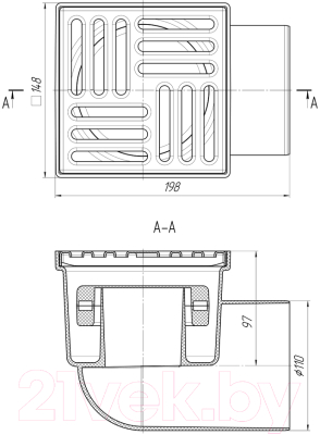 Трап для душа Ани Пласт ТQ1112