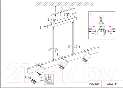Люстра FAVOURITE 4074-6P