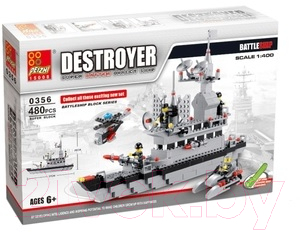 Конструктор Peizhi Военный катер / 894506 - фото