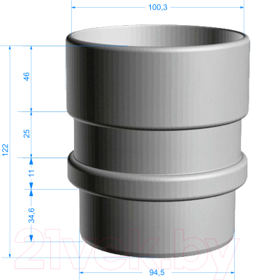 Муфта для водостока Docke Lux PVLM-1050