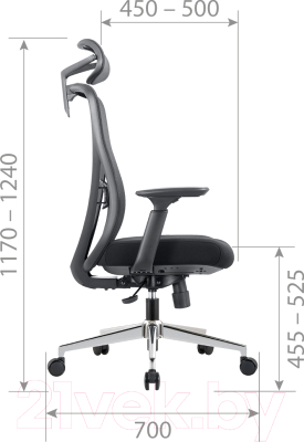 Кресло офисное Chairman CH585 (черный)