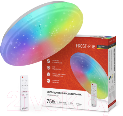 Потолочный светильник INhome Comfort Frost / 4690612044644 (с пультом)