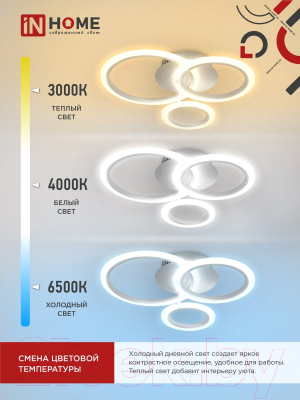 Потолочный светильник INhome Elegant Bliss-W / 4690612043364